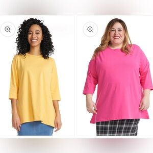 Esteez 3/4 Sleeve Loose Crewnecks Size 1X